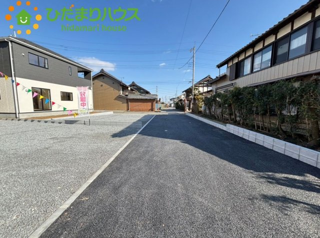 美里町南十条　第３　新築一戸建て　クレイドルガーデン　0２の前面道路含む現地写真