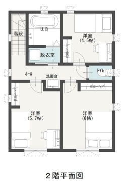 【その他】 | 南区白藤4丁目 1号棟 | ☆2階間取り図☆