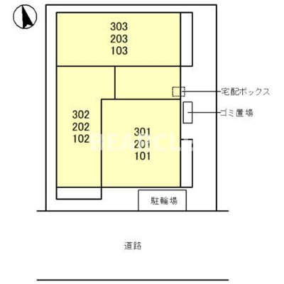 【区画図】 | D-ROOM深草小久保町C