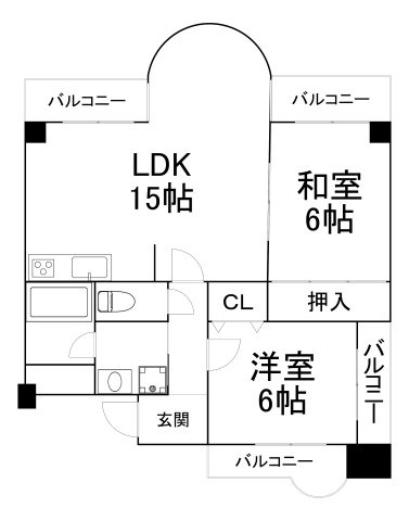 【間取り】 | リヴィエール川西