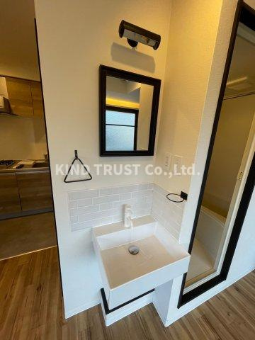 シティコーポ中崎の洗面所|コンパクトで使いやすい洗面所