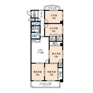 フィオーレ草間の間取り