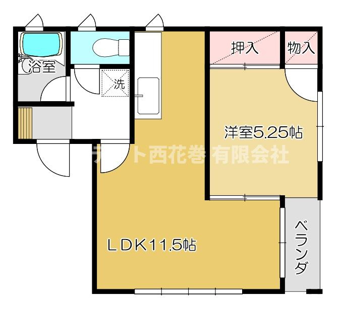 コーポネメアⅡの間取り