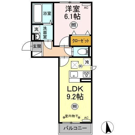 ボヌールAの間取り