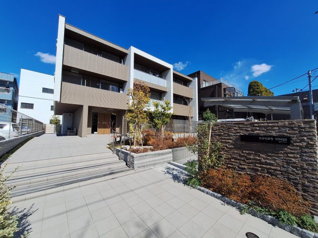 （シニア限定）たからまちVillageの外観パース|桜並木を望む落ち着いた住環境