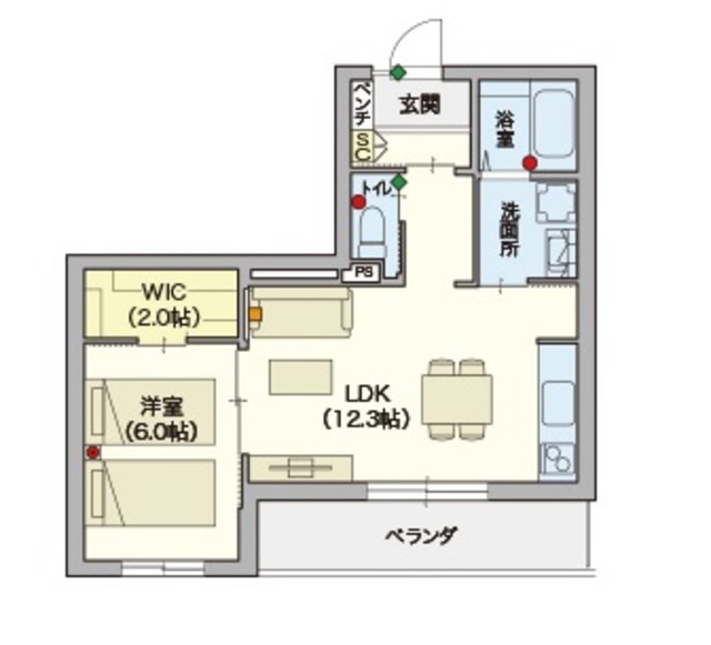（シニア限定）サンサーラ根岸の間取り|★シニアに優しい充実した設備★