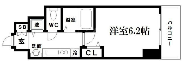 【間取り】 | プレサンス堺筋本町フィリア
