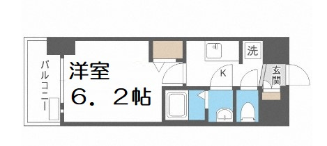 【間取り】 | プレサンス難波インフィニティ