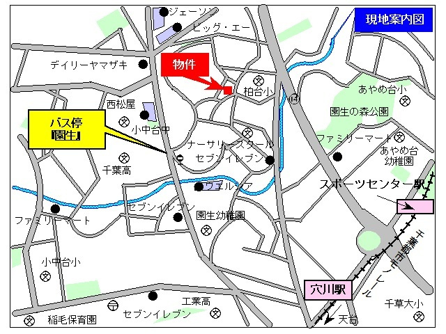 ガーデンヒルズ稲毛柏台Bの地図|★案内図★