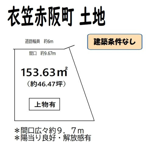 衣笠赤阪町 土地の土地図