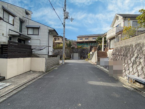 衣笠赤阪町 土地の前面道路含む現地写真