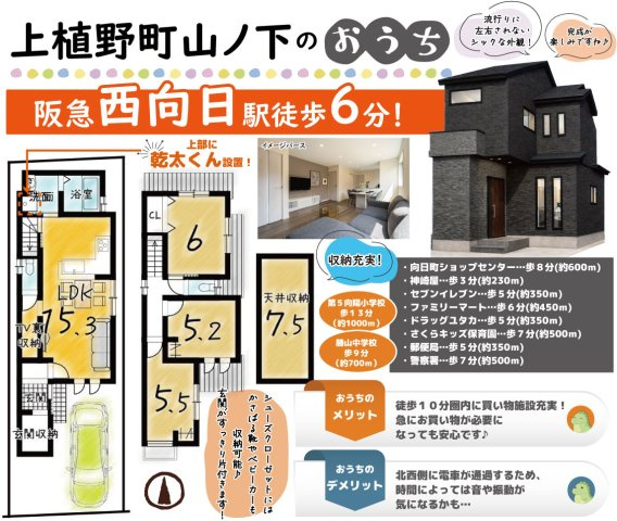 上植野町山ノ下の間取り