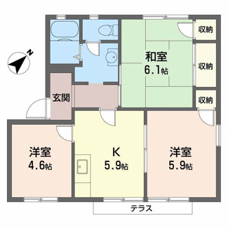 【間取り】 | サンハイツ