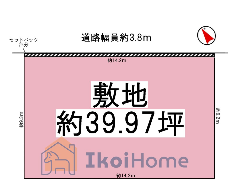明石市魚住町清水　土地の土地図|●年中無休：当日予約可●約40坪♪建築条件無！間口が広く整形地な為、建築しやすい♪