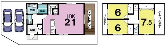 【間取り】 | K41224-1号地大宮