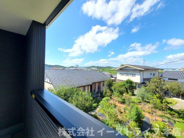 【新築戸建】【長期優良住宅】小名浜野田第2※子育て支援最大100万円※の展望|4号棟写真　インナーバルコニーからの眺望です。
