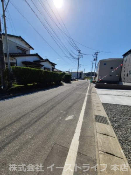 【新築戸建】【長期優良住宅】小名浜野田第2※子育て支援最大100万円※の前面道路含む現地写真|15号棟東側前面道路