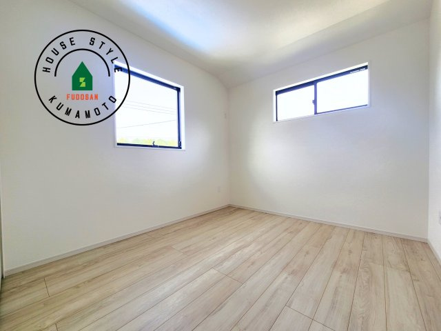 菊池郡大津町第2-1棟（1号棟）　の和室|将来的に、琉球畳を引きまして和室風にすることも可能です。