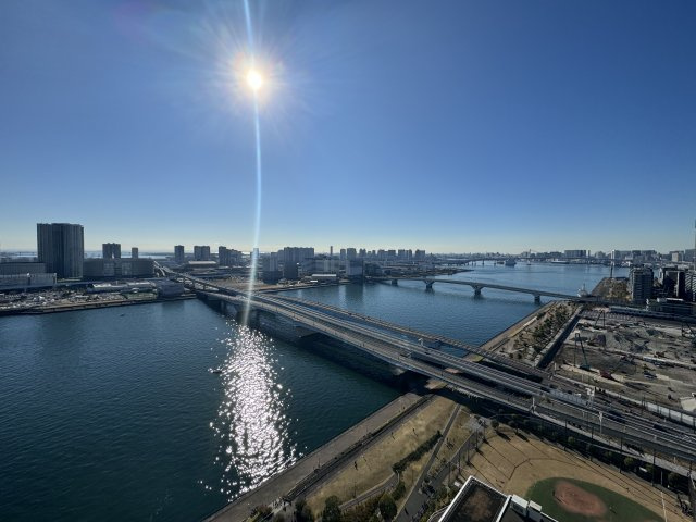 ザ・パークハウス晴海タワーズクロノレジデンスの展望|開放的な眺望で湾岸エリアを一望できます