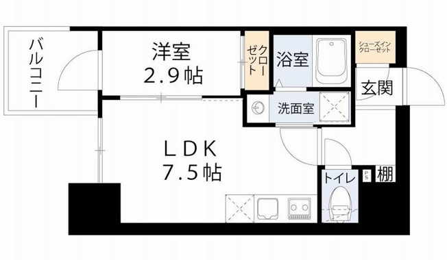 【間取り】 | コンフォリア・リヴ南森町Ⅱ