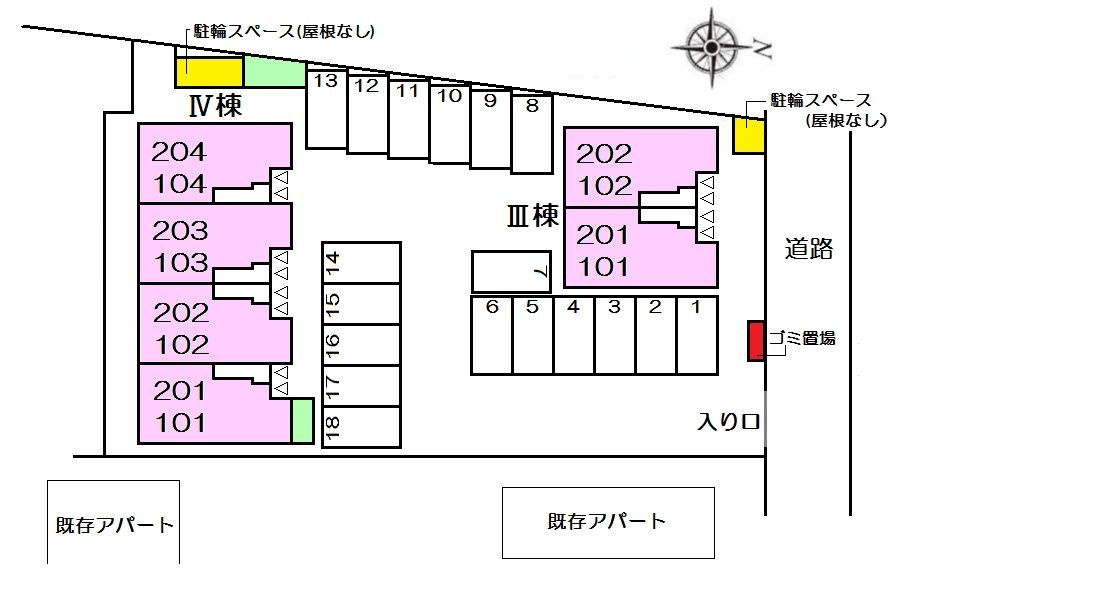 ネオ・インプレスⅣの区画図