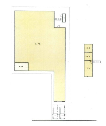 堺市美原区真福寺の工場の間取り