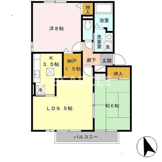 【間取り】 | モンテカンパーニャA棟