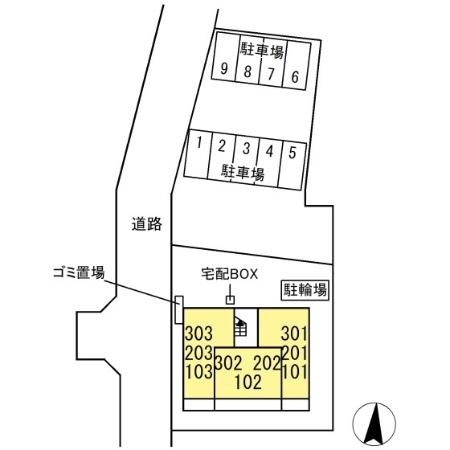 タイムズ・スクエアＶ　Oneの区画図