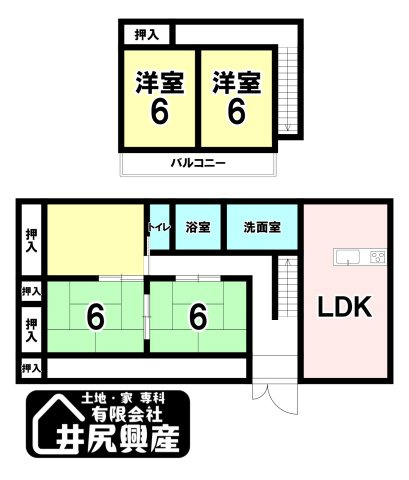 岩出市紀泉台中古戸建の間取り
