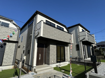 【外観】 | 鎌ケ谷市丸山１丁目新築戸建 | 2号棟外観・完成済み内覧可能です！