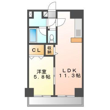 ピュアガーデン新保の間取り