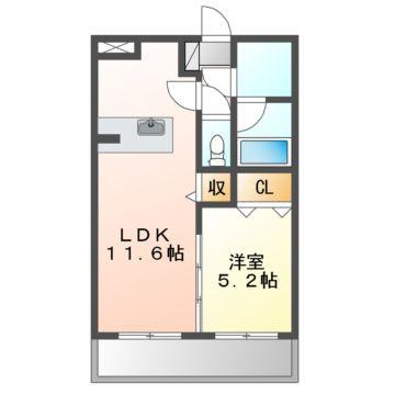 ピュアロイヤル大元の間取り
