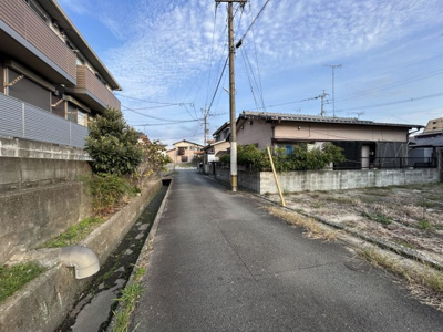 【前面道路含む現地写真】 | 柿園町2丁目売地