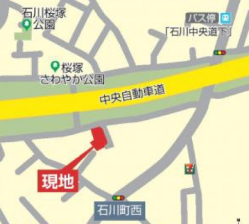 祝　成約済み　八王子市　石川町　新築戸建ての地図|八高線「北八王子駅」まで徒歩11分の新築戸建てです。～仲介手数料無料☆八王子ひなた不動産～八王子市石川町　新築戸建て
