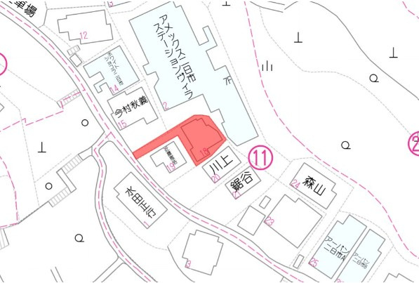 筑紫野市二日市北土地の地図