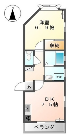 【間取り】 | グリーンハイツ高見