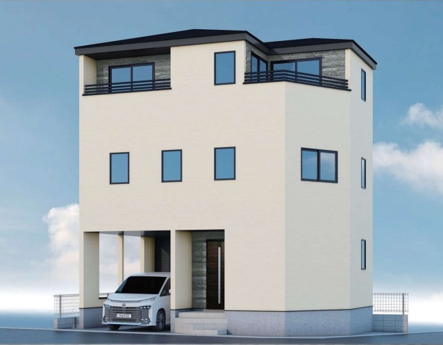 新築一戸建て　ふじみ野市丸山1期の外観パース|外観パースです