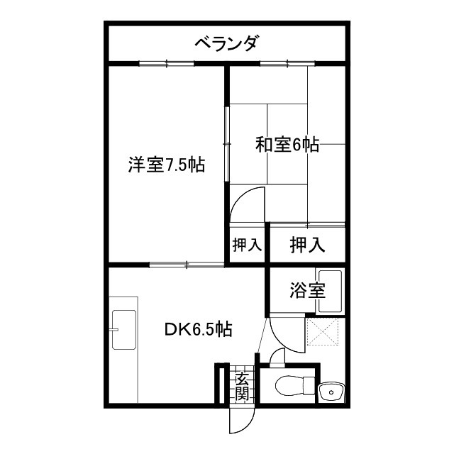 新浜マンションの間取り