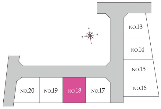 秦野市今泉　新築戸建　全20棟18号棟の区画図