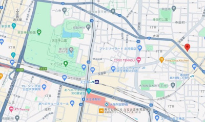 【地図】 | 2004年建築、天王寺区の収益マンション