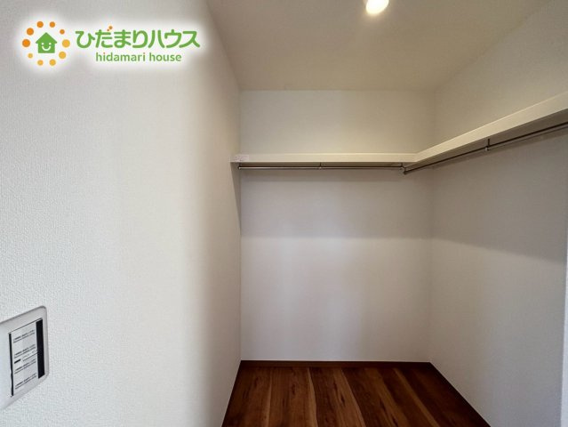 深谷市荒川　第1期　新築一戸建て　ワイウッドコート　03の収納|季節物の衣類がスッキリしまえるWIC完備★