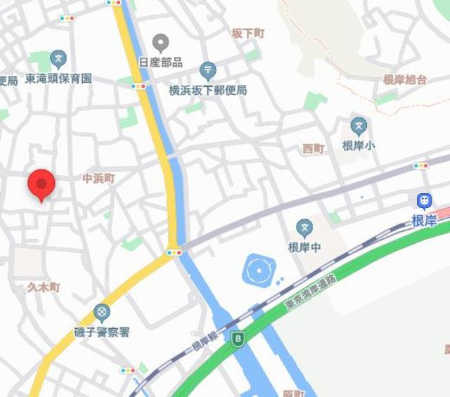 ＢＯＲＩＫＩ磯子ひさきちょう　北棟の地図