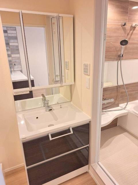 Ｔｈｅ　Ｓｋｙの洗面所|忙しい朝に嬉しいシャンプードレッサー