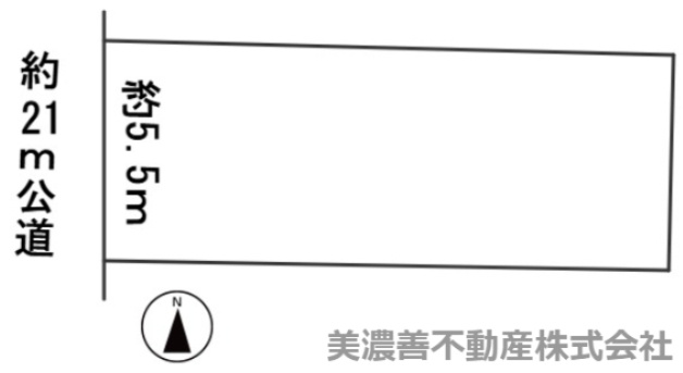６４４８５　岐阜市竜田町五丁目土地の区画図
