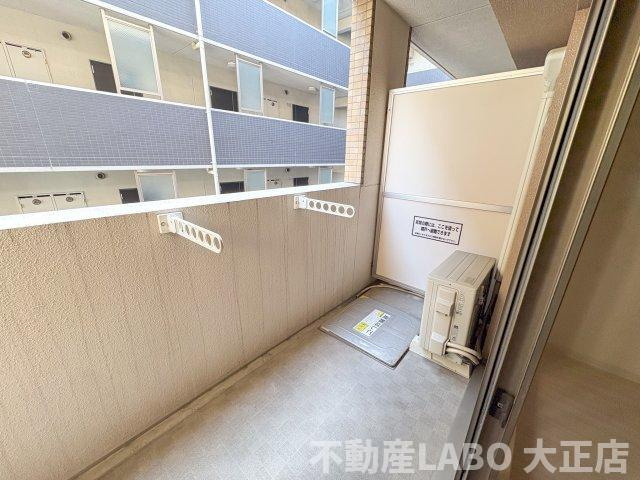 クレストコート難波サウスのバルコニー