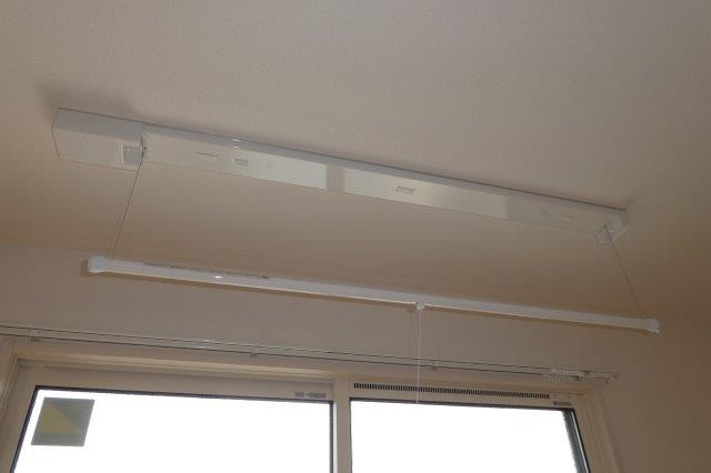 倉敷市真備町川辺のアパートの設備|室内物干し