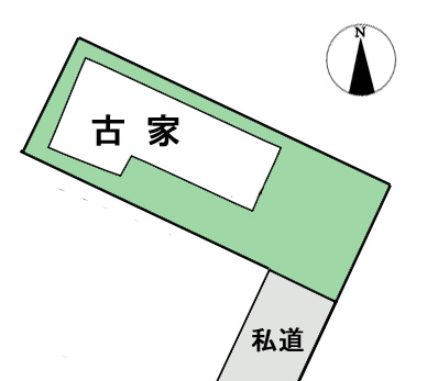 【土地図】 | 九十九里町西野　古家付き土地