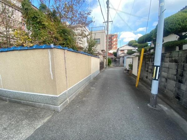 和歌山市小松原6丁目　土地の前面道路含む現地写真