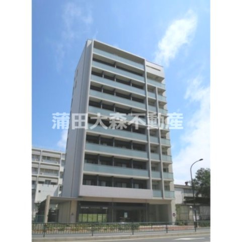 グランシャリオ羽田の外観|2018年4月築　RC鉄筋コンクリート造地上10階建て1K～1LDK総戸数53戸
東京都大田区東糀谷3丁目　京急空港線大鳥居駅近最寄り徒歩2分