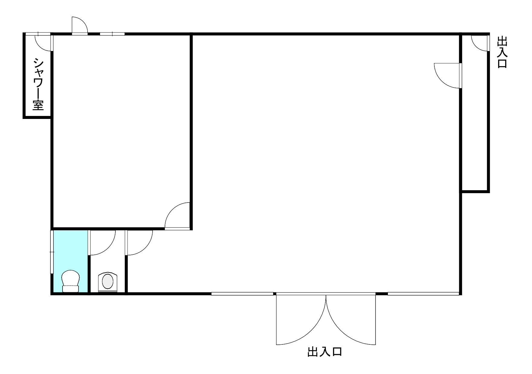 橋目町 山田様店舗の間取り
